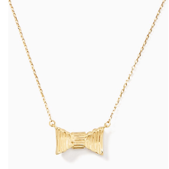 NWT ♠️ Kate Spade Mini Bow Pendant Necklace & Earrings Set - Picture 2 of 11